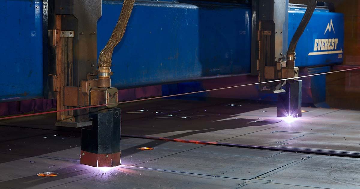 Plasma cutting machine at Amber Steel